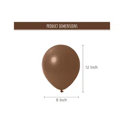 Bubble Trouble Brown Vibrant party balloons for decoration Brown  Pack of -100 image 3