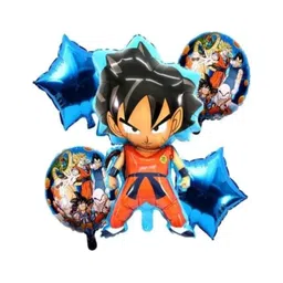 Bubble Trouble Goku Anime Cartoon Cartoon themed Foil balloons Pack of 5-picture-10
