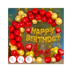 Bubble Trouble  Happy Birthday Decoration Kit With Net Curtains And Happy Birthday Banner - 66 Pcs-image-19