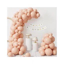 Bubble Trouble Peach Theme Birthday Decoration Kit for Girls Party Decor Multicolor Pack of 53-picture-15