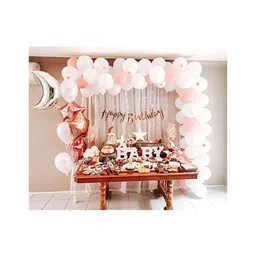 Bubble Trouble Rose Gold DIY Birthday Decoration Items for Girls Rose Gold Pack of -73-picture-21