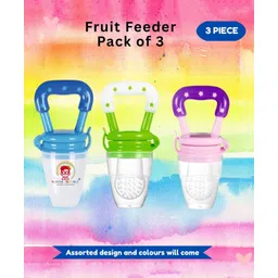 Bubble Trouble Silicone Food Fruit Nibbler Soft Pacifier Feeder For Infant Baby BPA Free-Pack of 3-picture-17