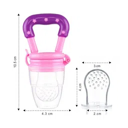 Bubble Trouble Silicone Fruit and Food Nibbler - Pink image 3