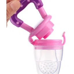 Bubble Trouble Silicone Fruit and Food Nibbler - Pink image 4