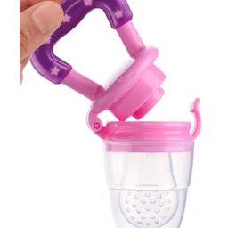 Bubble Trouble Silicone Fruit and Food Nibbler - Pink image 5