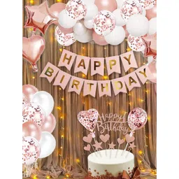 Bubble Trouble White Happy Birthday Balloons & Banner Decorations-picture-12