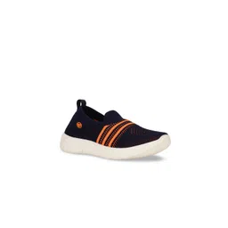 Bubblegummers Boys Navy Blue Woven Design Slip-On Sneakers-picture-39