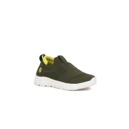 Bubblegummers Boys Olive Green Woven Design Slip-On Sneakers-picture-29