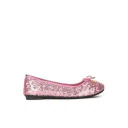 Bubblegummers by Bata Kids Pink Flat Ballets-picture-22