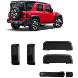 bubu car black glossy door handle cover for roxx Car Grab Handle Cover-picture-15