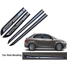 bubu Car door side chrome line beading for Swift Dzire car set of 4 piece (5m) Car Beading Roll For Door-picture-20