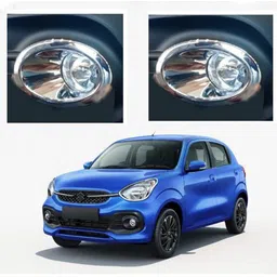 bubu Car silver Plated chrome fog light cover for Maruti Celerio 2021 Onward Chrome Maruti Celerio Front Garnish-picture-18