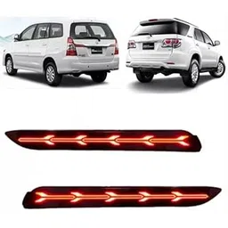 BuBu Car Rear/back reflector bumper brake DRL Led light compatible for Old Innova,fortuner & Camry-picture-13