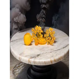 Bucciato Private Limited Gold Plated Tree Shaped Drop Earrings image 1