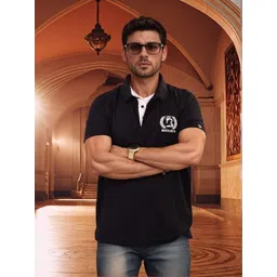 Bucciato Private Limited Men Solid Polo Collar Cotton Slim Fit T-shirt-picture-41