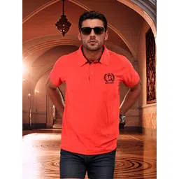 Bucciato Private Limited Men Solid Polo Collar Cotton Slim Fit T-shirt-picture-31