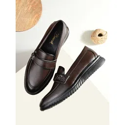 BUCIK Men Leather Slip-Ons Formal Shoes-picture-23