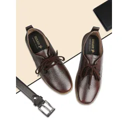 Buckaroo Men Brown Leather Sneakers-picture-17
