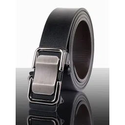 BuckleUp Men Black Solid Leather Belt-picture-35