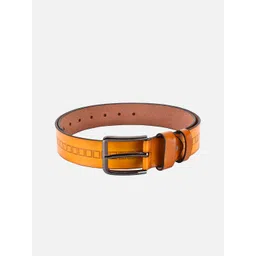 BuckleUp Men Tan Textured Leather Belt-picture-37