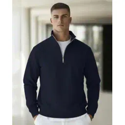 buda jeans co Men Regular Fit Sweatshirt with Half-Zip Closure-picture-25