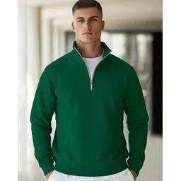 buda jeans co Men Regular Fit Sweatshirt with Half-Zip Closure-picture-38
