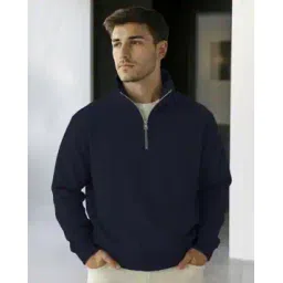 buda jeans co Men Regular Fit Sweatshirt with Half-Zip Closure-picture-38
