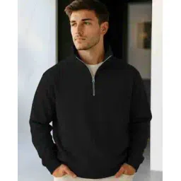 buda jeans co Men Regular Fit Sweatshirt with Half-Zip Closure-picture-15