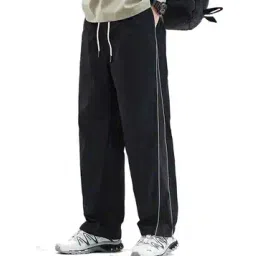 buda jeans co Men Straight Track Pants with Contrast Striped-picture-35