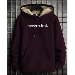 buda jeans co Men Typographic Print Hoodie with Full Sleeves-picture-13