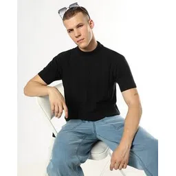 buda jeans co Striped Regular Fit High-Neck Sweater-picture-11