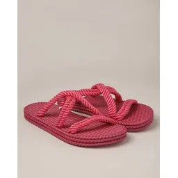 buda jeans co Textured Strappy Slip-On Sandals-picture-29