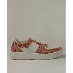 buda jeans co Women Floral Print Lace-Up Sneakers-picture-21