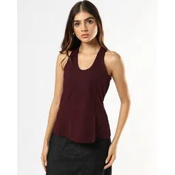 buda jeans co Women Halter-Neck Peplum Top-picture-24