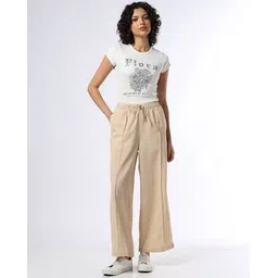 buda jeans co Women Pleated Straight Track Pants-picture-16