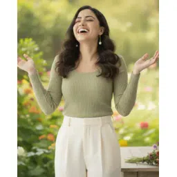 buda jeans co Women Ribbed Slim Fit Top-picture-24