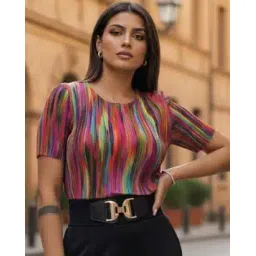 buda jeans co Women Space-Dyed Regular Fit Top-picture-43