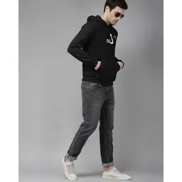 buda jeans co Men Typographic Print Regular Fit Hoodie image 3