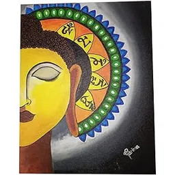 Buddha acrylic original Handmade painting-picture-35