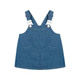 Budding Bees Kids Blue Cotton Dungaree-picture-37