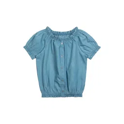 Budding Bees Kids Blue Cotton Top-picture-34