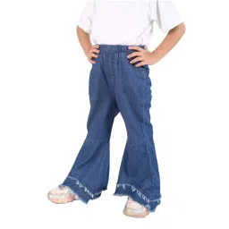 Budding Bees Kids Blue Solid Jeans image 3