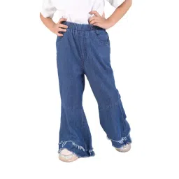 Budding Bees Kids Blue Solid Jeans image 4