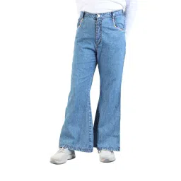 Budding Bees Kids Light Blue Solid Jeans-picture-17