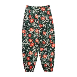 Budding Bees Kids Multicolor Floral Print Pants-picture-31