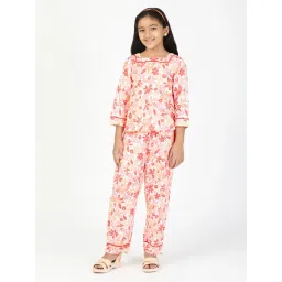 Budding Bees Kids Multicolor Printed Full Sleeves Top with Pyjamas-picture-30