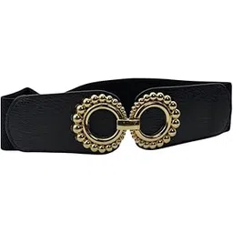 buff collection Stylish Design Waist Elastic Belt for Women Dresses Jeans, Skirt and Suit, Leathered, Free Size-picture-22