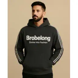 buffaro Men Typographic Pattern Hooded Sweatshirt-picture-35