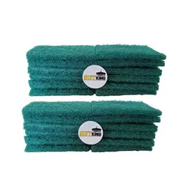 BuffKing Nylon Scrub Pad for Kitchen, Sink, Tiles Green Pack of 24-picture-41