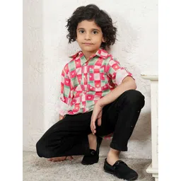 Bugandbees Boys Relaxed Checked Casual Shirt-picture-39